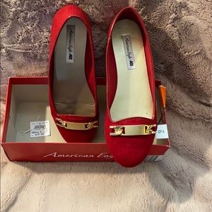 💥💥2/$20 Brand new Red suede flats